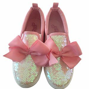 JOJO pink shoes with big bows